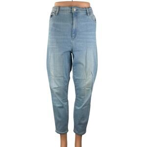 Gap 1969 True Skinny Super High Rise Crop Blue Light Wash Denim Jeans Size 32